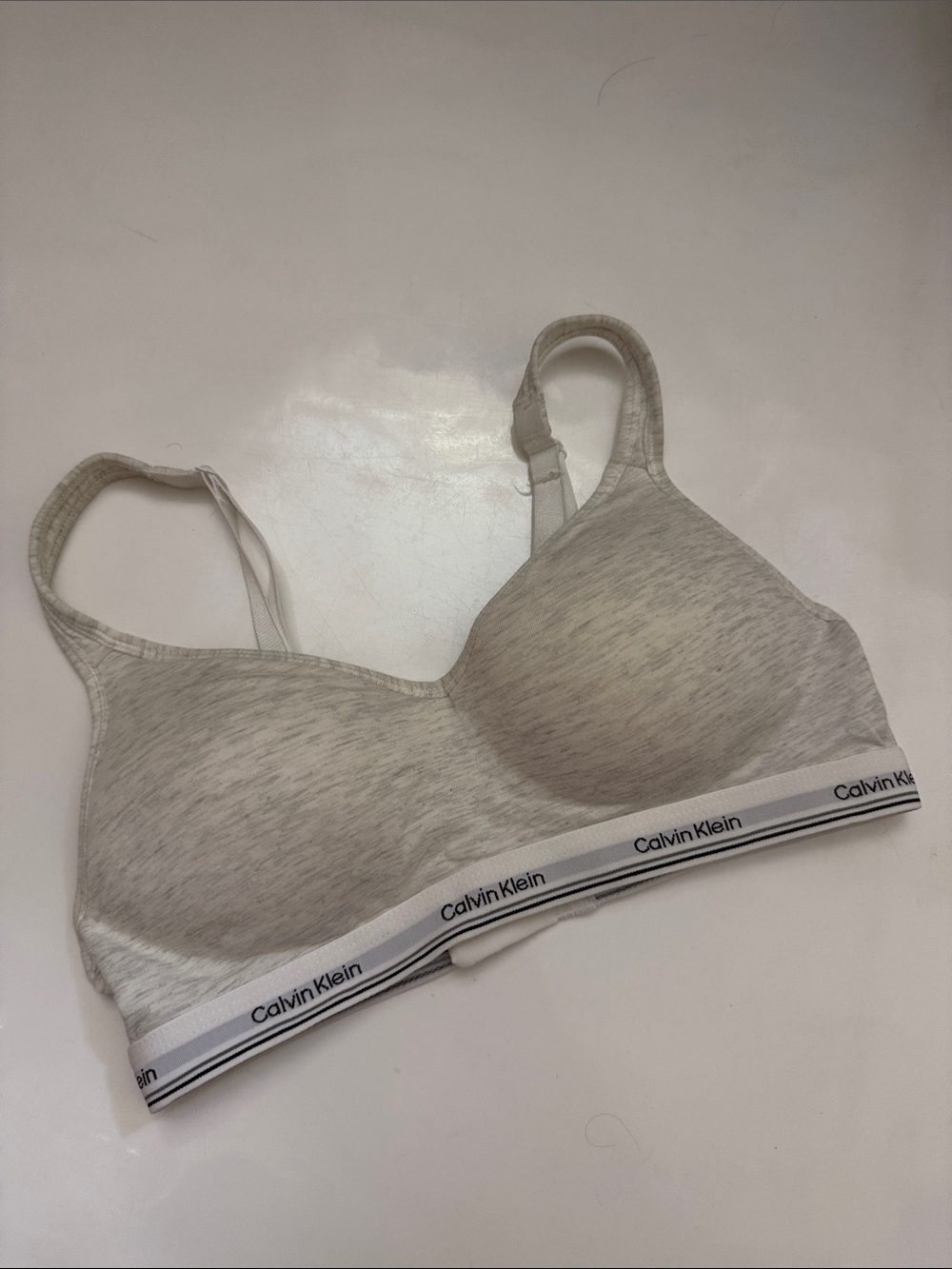 Calvin Klein Light Gray Wireless T-Shirt Bra